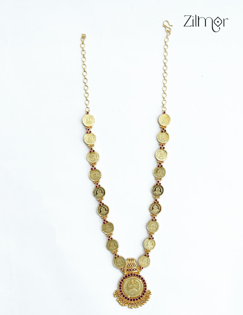 18K Gold Plated Kaashu Lakshmi Coin Necklace - AC1012630