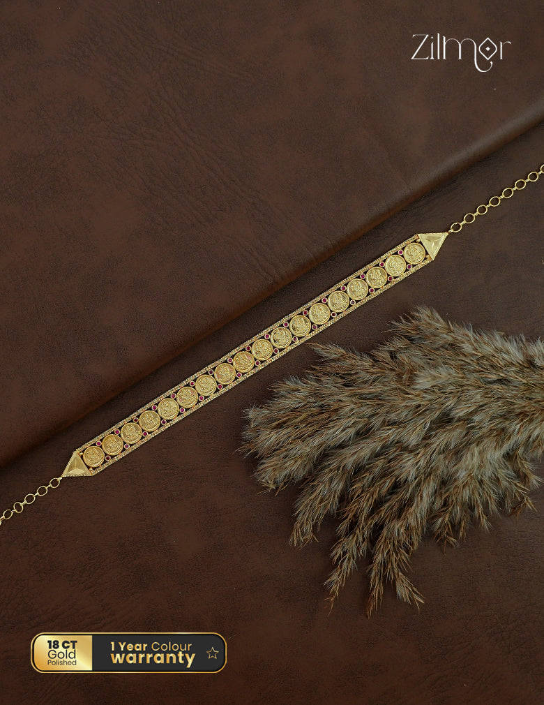 18K Gold Plated Kaashu Lakshmi Coin Necklace - PP1012581