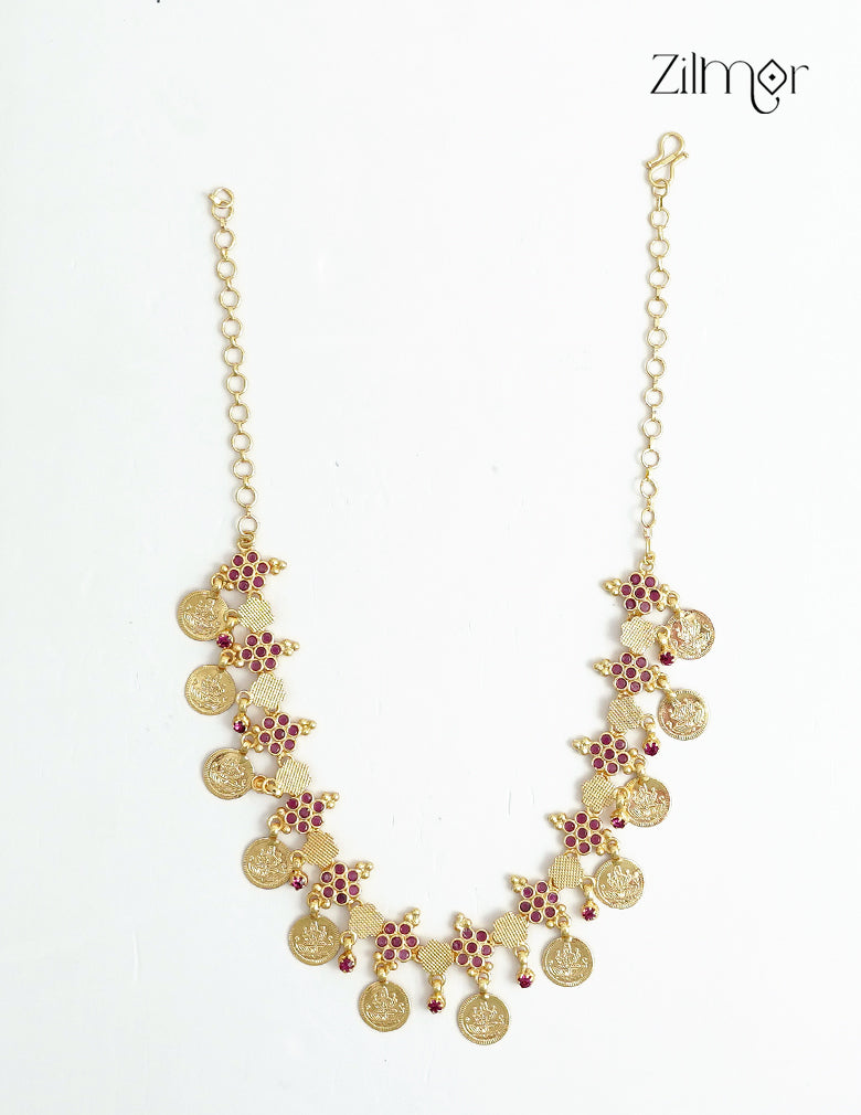 18K Gold Plated Kaashu Lakshmi Coin Necklace - ZS1012429
