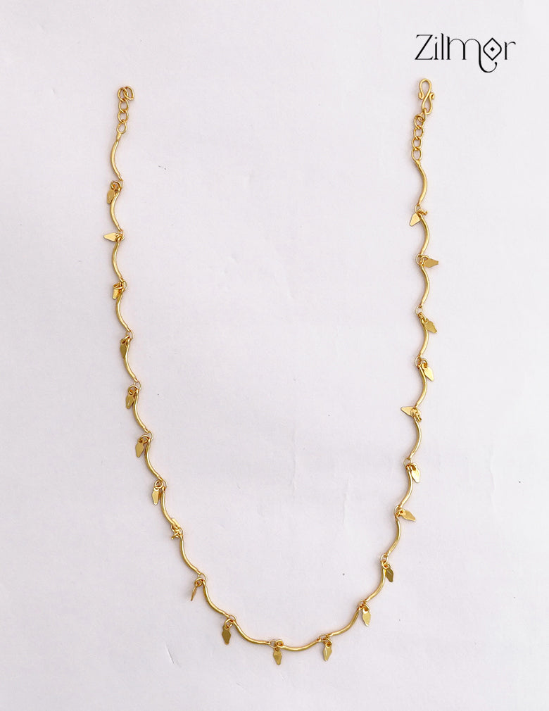 18K Gold Plated Kerala Elakka Thali Choker Necklace  - KT1012532