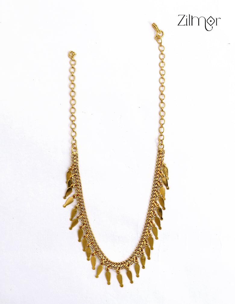 18K Gold Plated Kerala Elakka Thali Choker Necklace - ZS1012553