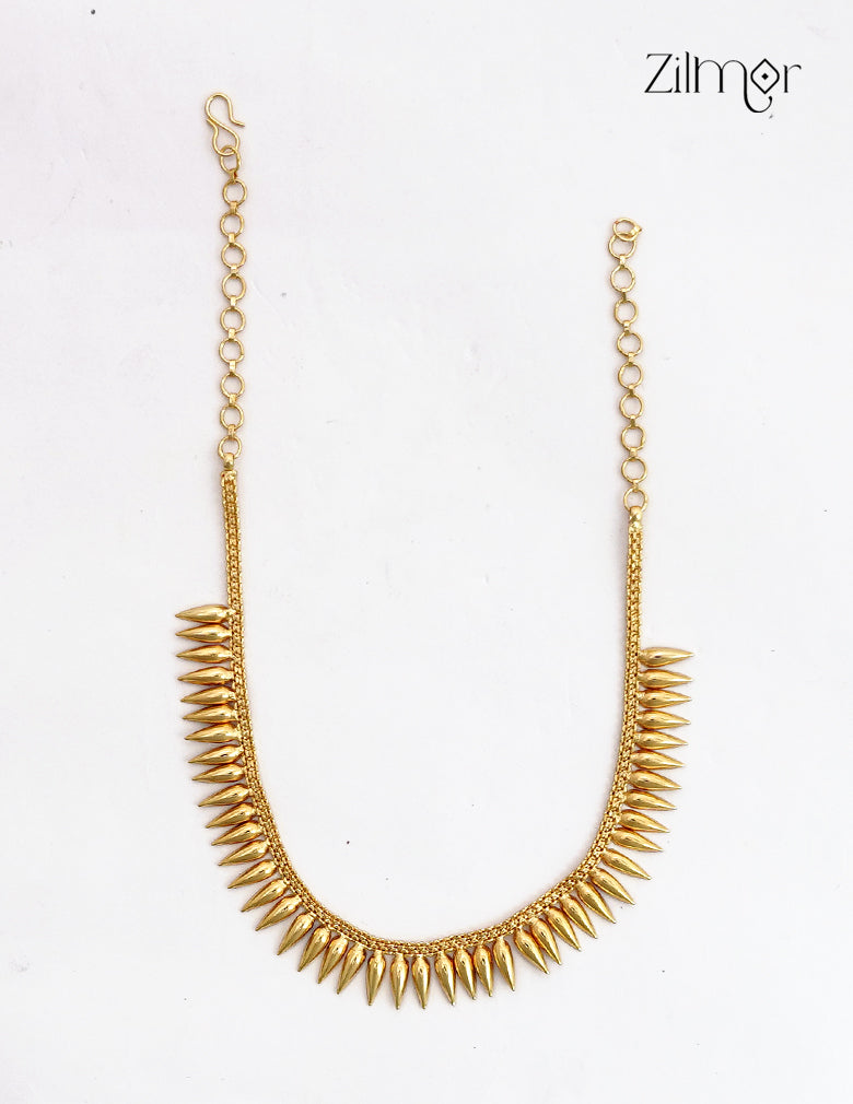 18K Gold Plated Kerala Mullamottu Mala Necklace Set - ZS1012720
