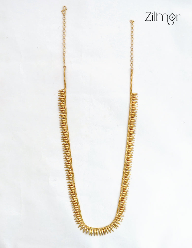 18K Gold Plated Kerala Mullamottu Mala Necklace Set - ZS1012720