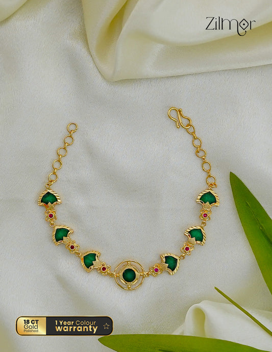 18K Gold Plated Kerala Palakka Bracelet - PP1012578
