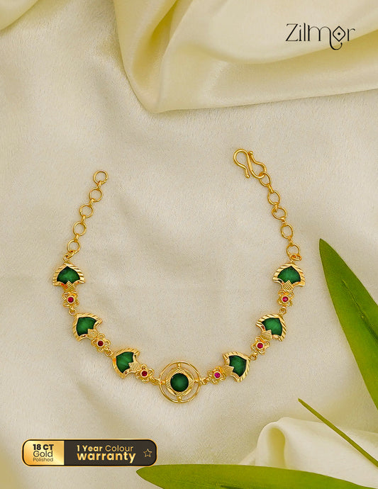 18K Gold Plated Kerala Palakka Bracelet - PP1012578