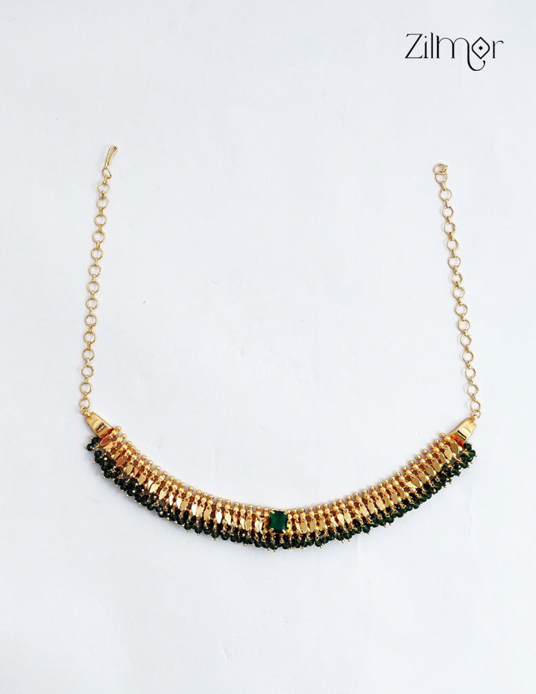 18K Gold Plated Kerala Style Elakkathali Choker Necklace - AC1012556