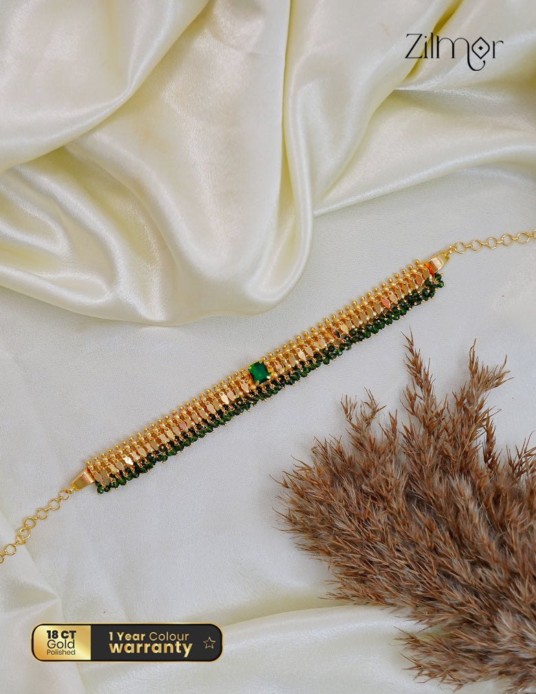 18K Gold Plated Kerala Style Elakkathali Choker Necklace - AC1012556