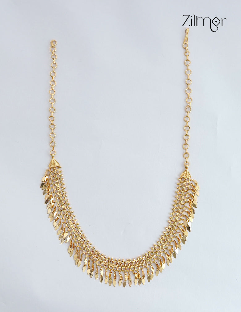18K Gold Plated Kerala Style Elakka Thali Choker Necklace - SG1012528