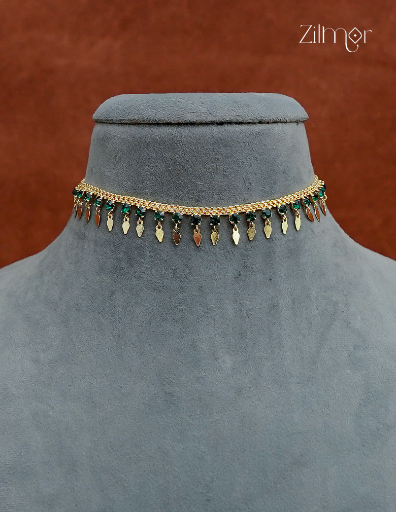18K Gold Plated Kerala Style Elakkathali Choker Necklace - AG1012610