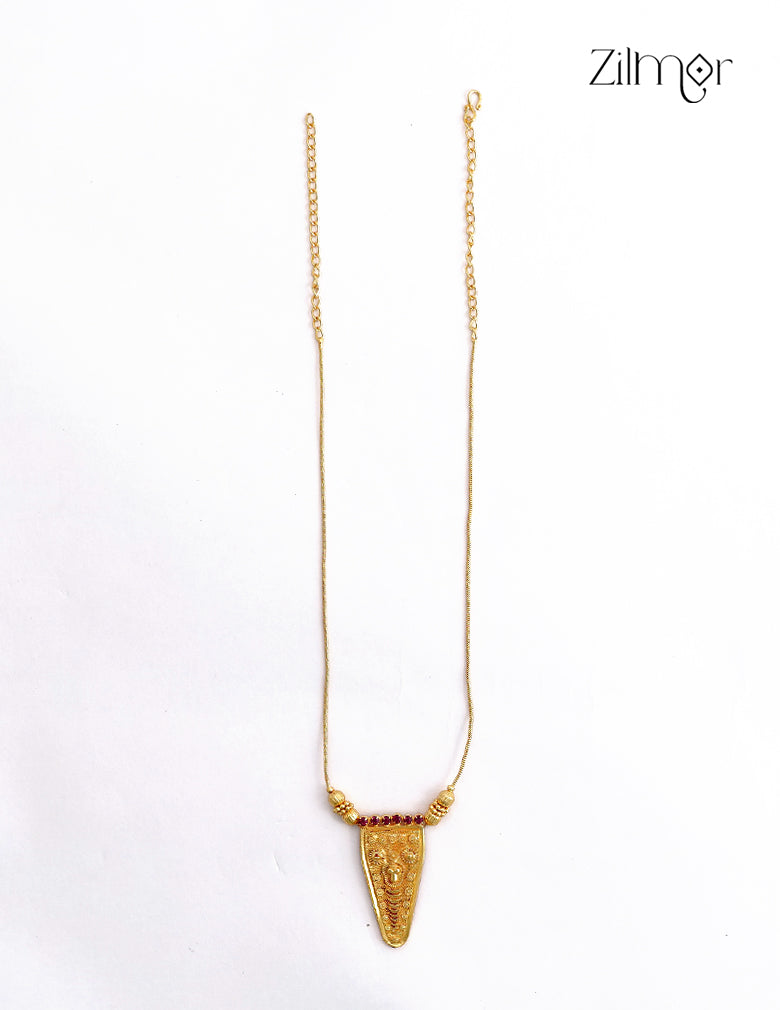 18K Gold Plated Kerala Style Necklace - AG1012508