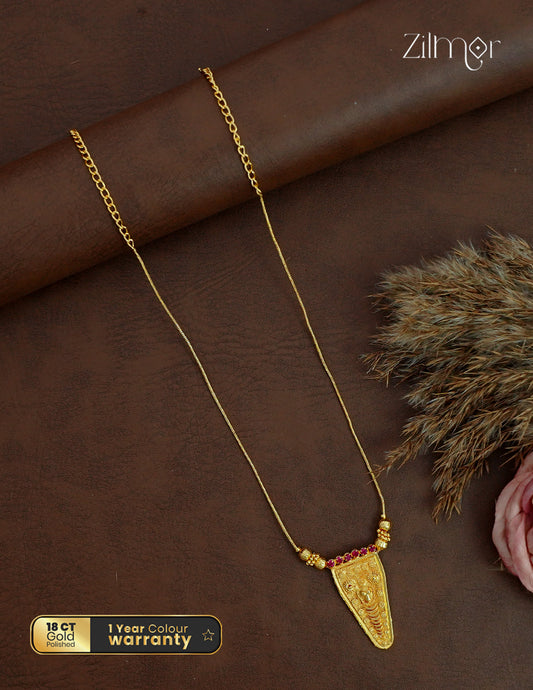 18K Gold Plated Kerala Style Necklace - AG1012508