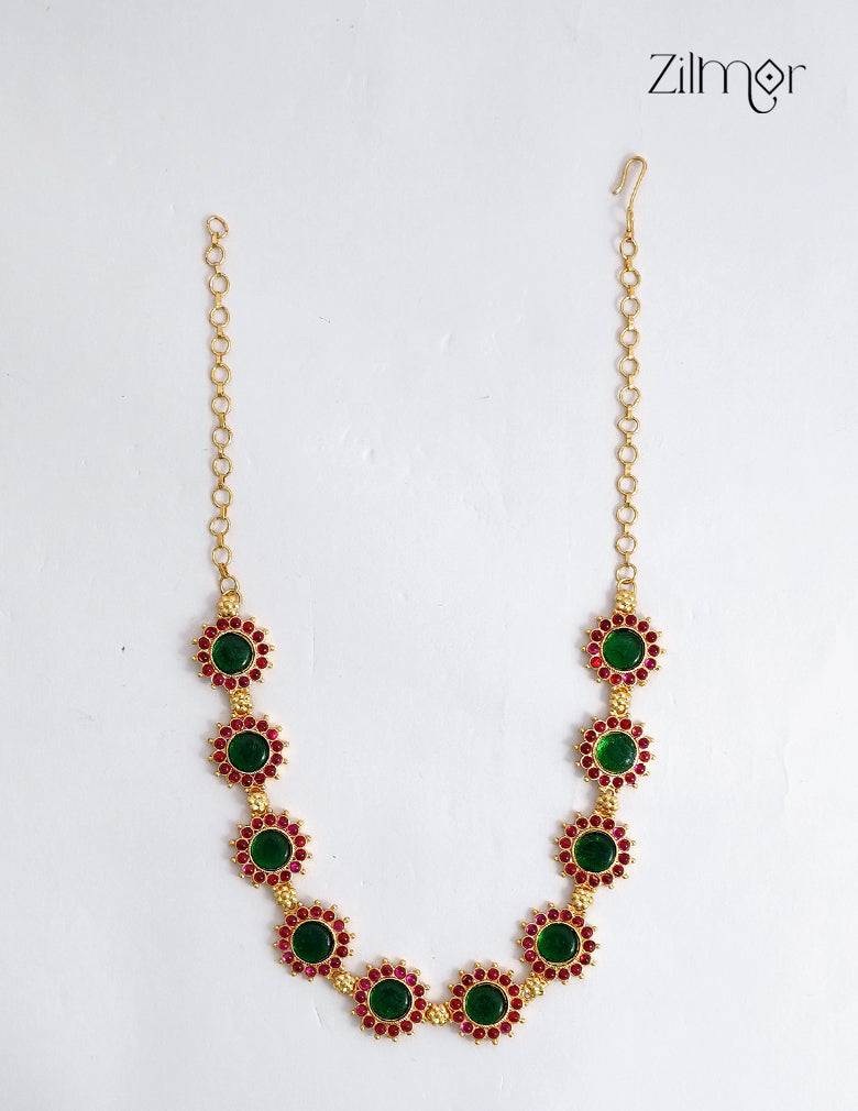 18K Gold Plated Kerala Style Palakka Choker Necklace - ZS1012552