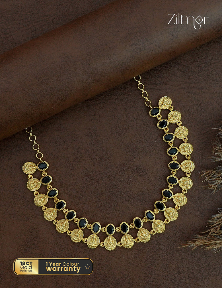 18K Gold Plated Lakshmi Coin Necklace (Color Options) - TR1012461