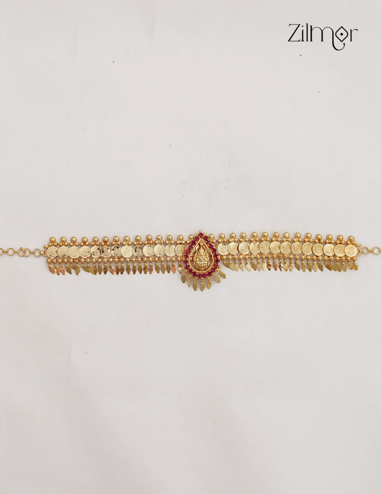 18K Gold Plated Lakshmi Elakkathali Choker Necklace  - ZY1012763