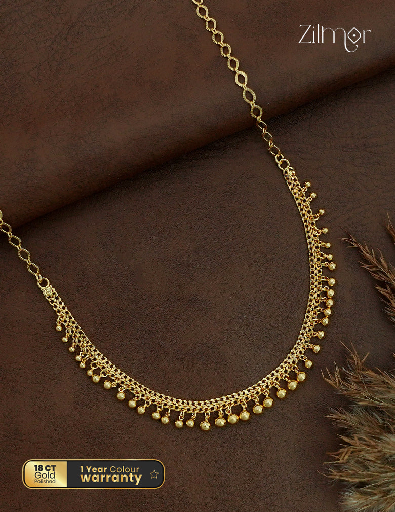 18K Gold Plated Ball Choker Necklace - ZS1012719