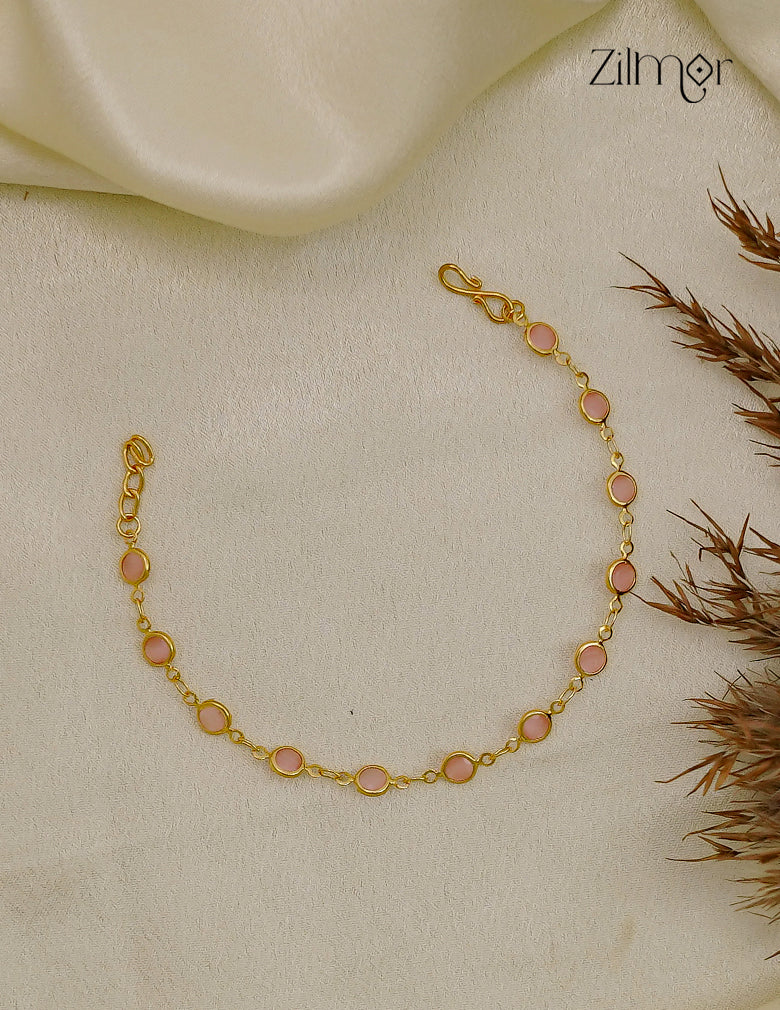 18K Gold Plated Multicolour Stone Bracelet - SK1012605