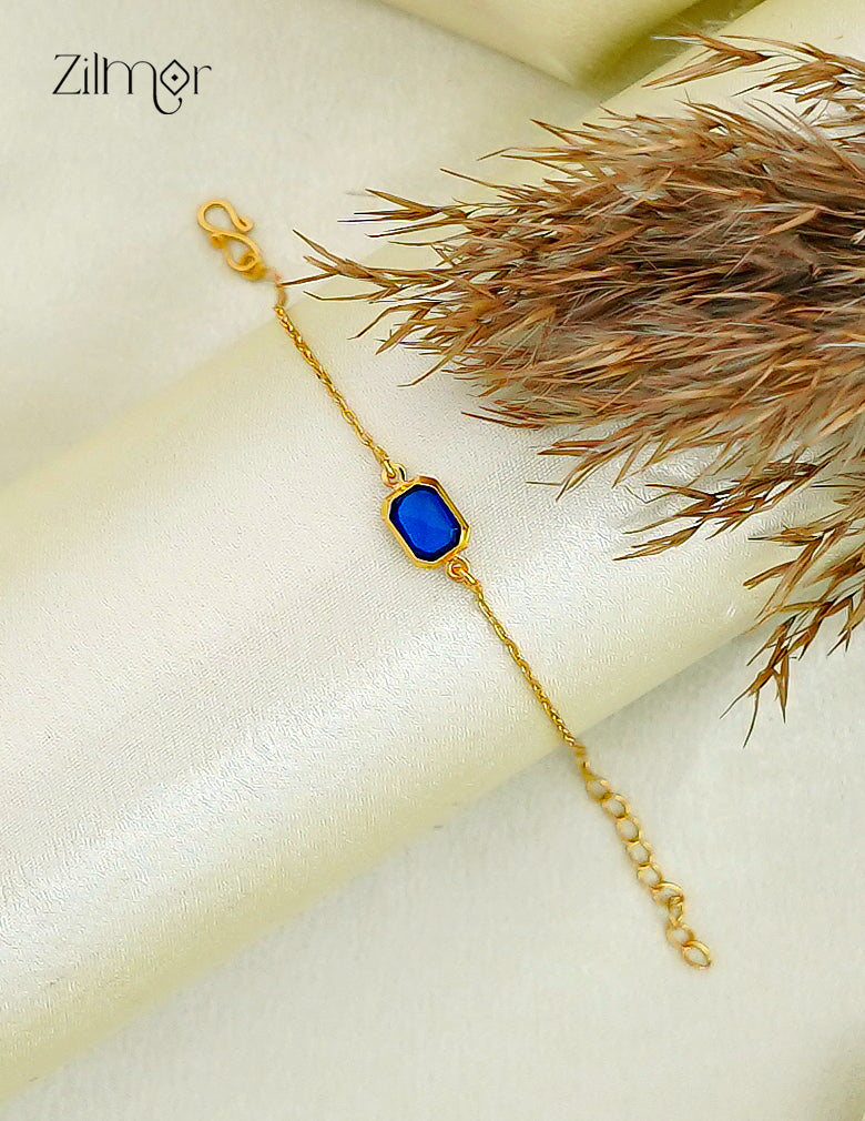 18K Gold Plated Octagonal Stone Bracelet - SK1012602