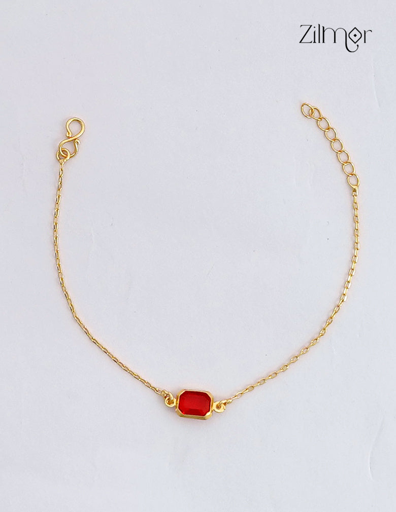 18K Gold Plated Octagonal Stone Bracelet - SK1012602