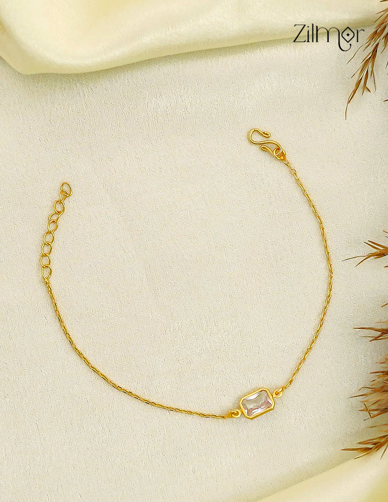 18K Gold Plated Octagonal Stone Bracelet - SK1012602