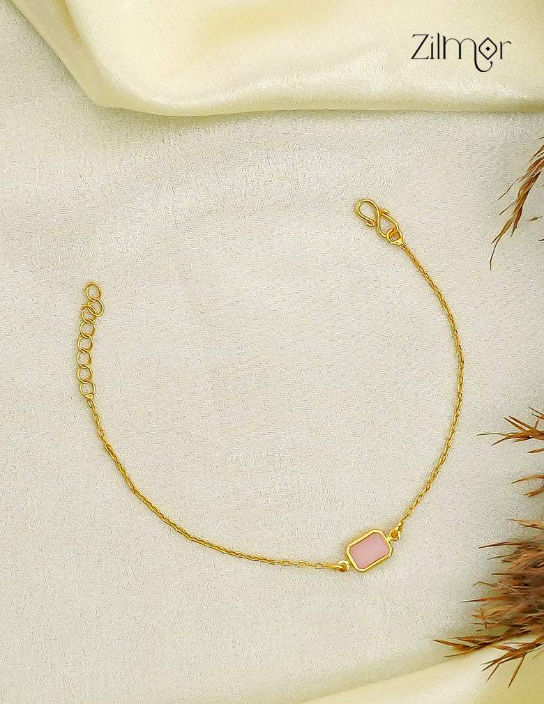 18K Gold Plated Octagonal Stone Bracelet - SK1012602