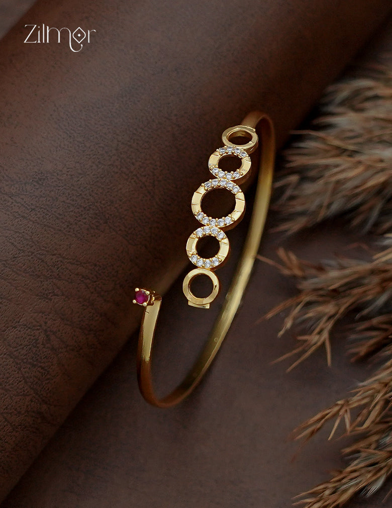 18K Gold Plated Openable Bangle - AD1012803