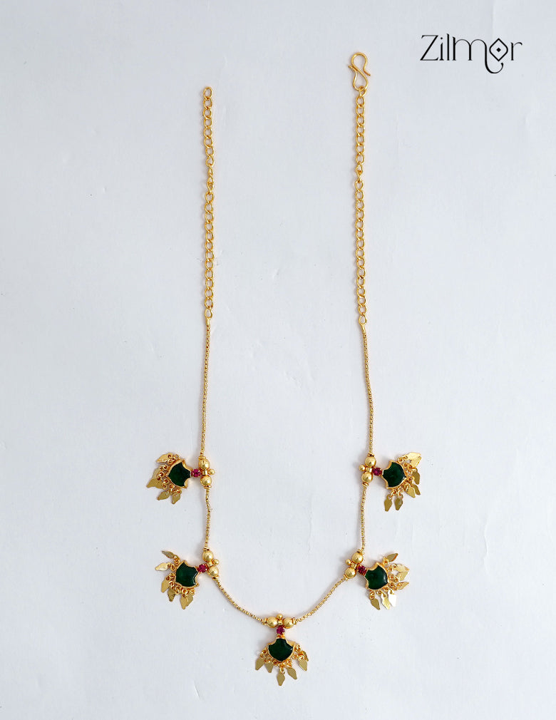 18K Gold Plated Palakka Elakka Thali Choker Necklace – ZS1012615