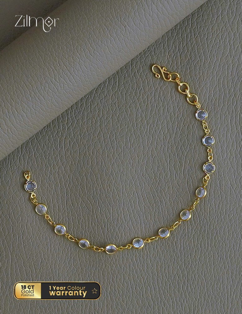 18K Gold Plated Semi Precious Stone Bracelet - KT1012338
