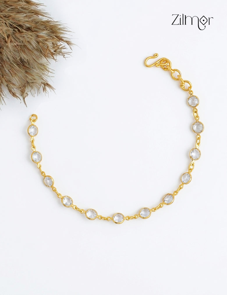 18K Gold Plated Semi Precious Stone Bracelet - KT1012338