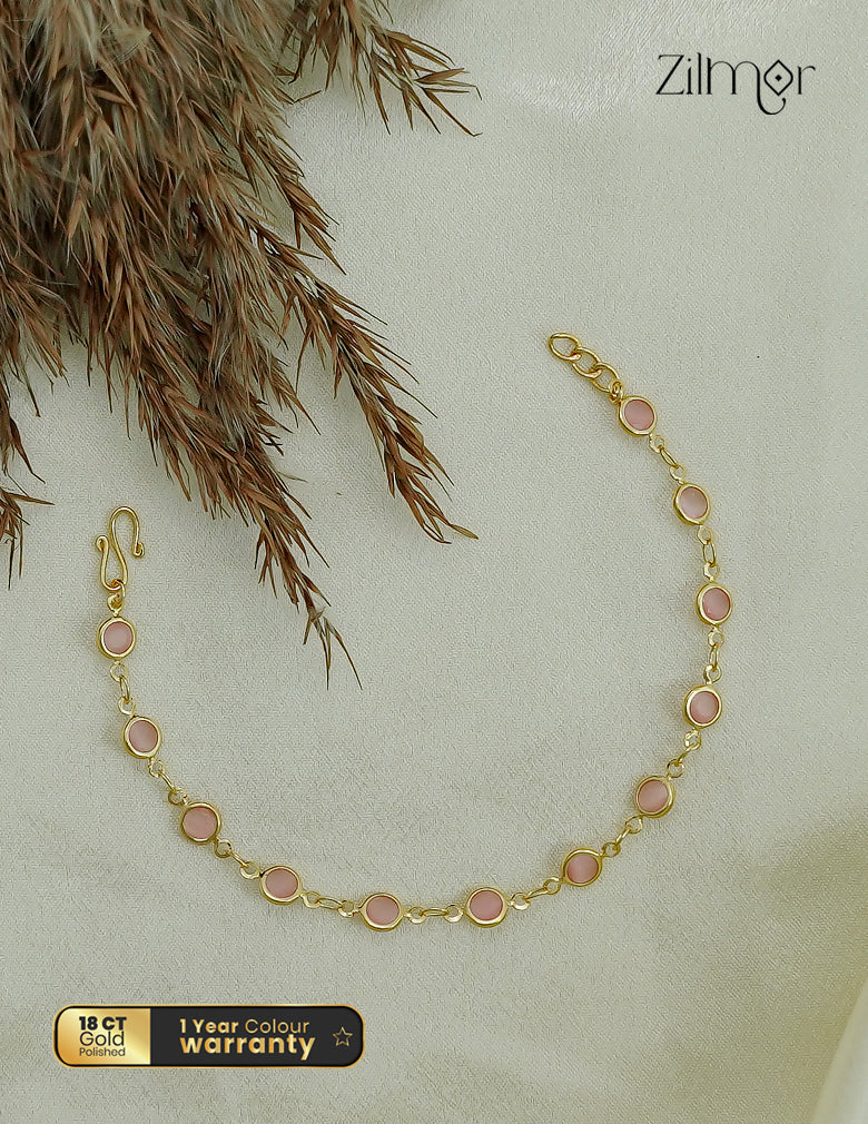 18K Gold Plated Semi Precious Stone Bracelet - KT1012472