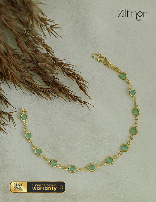 18K Gold Plated Semi Precious Stone Bracelet - KT1012472