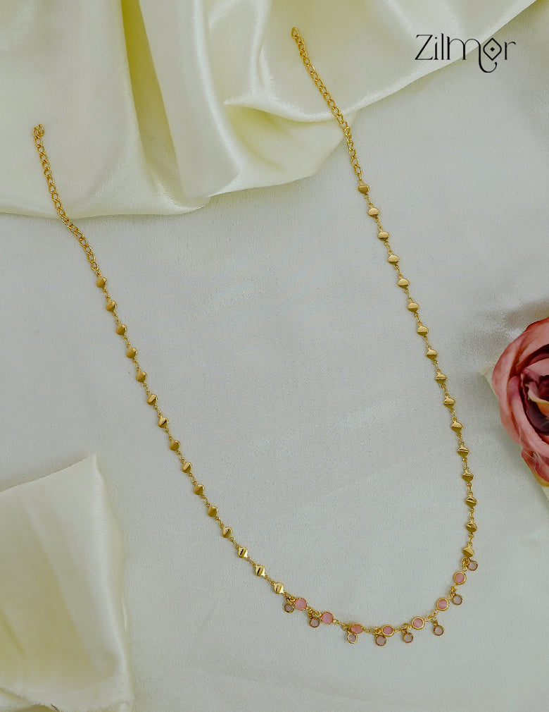 18K Gold Plated Semi Precious Stone Drop Necklace - KY1012569