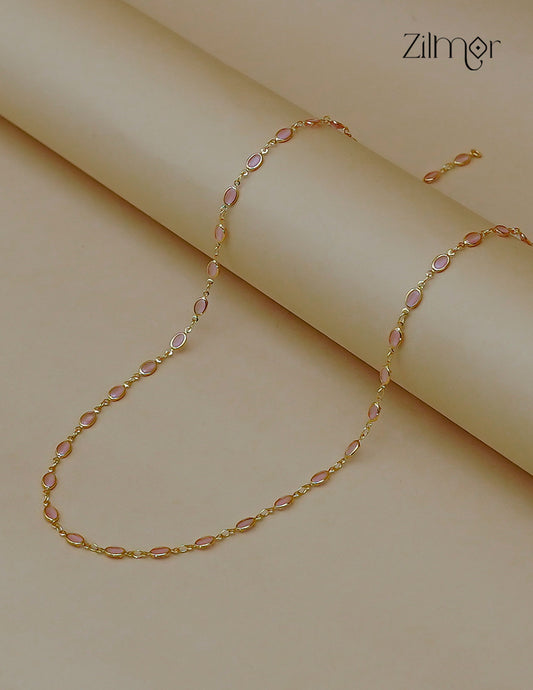 18K Gold Plated Semi Precious Stone Long Necklace - KT1012517