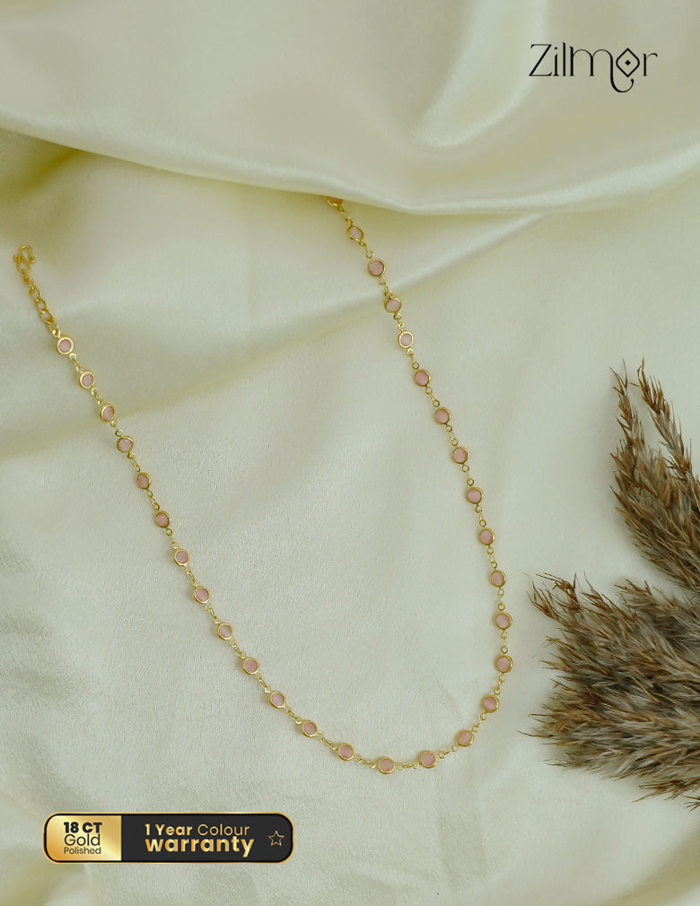 18K Gold Plated Semi Precious Stone Necklace - KT1012469