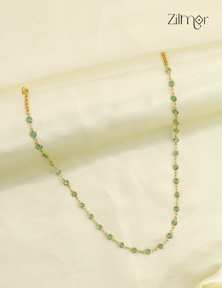 18K Gold Plated Semi Precious Stone Necklace - KT1012469