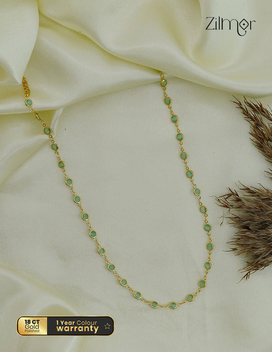 18K Gold Plated Semi Precious Stone Necklace - KT1012469
