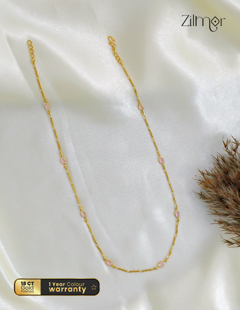 18K Gold Plated Semi Precious Stone Necklace - KT1012475