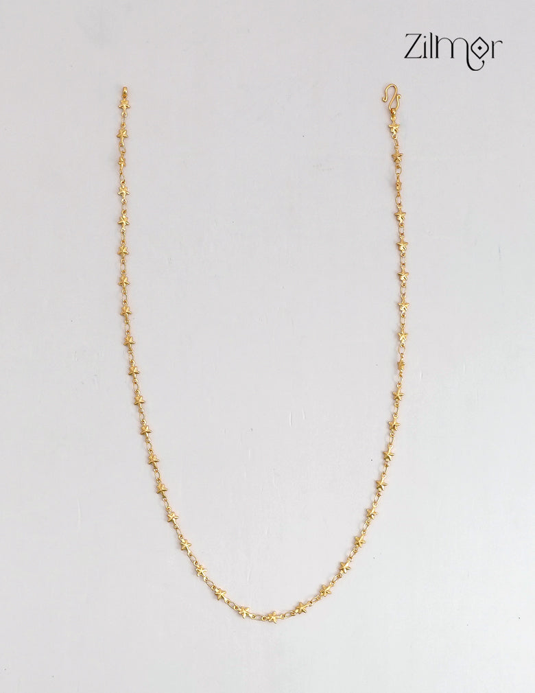 18K Gold Plated Star Chain Necklace - KT1012437
