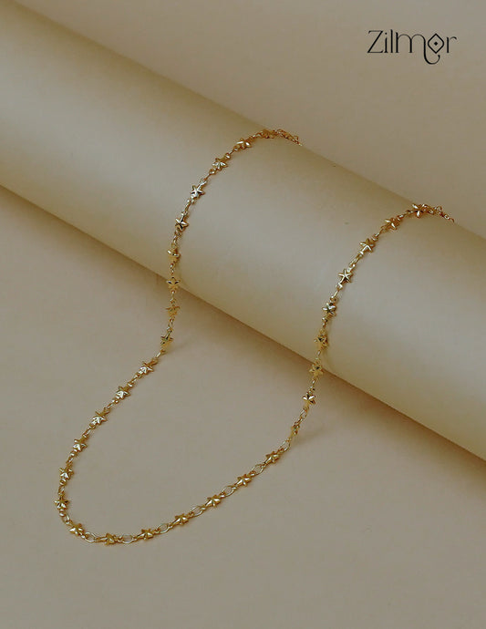 18K Gold Plated Star Chain Necklace - KT1012437