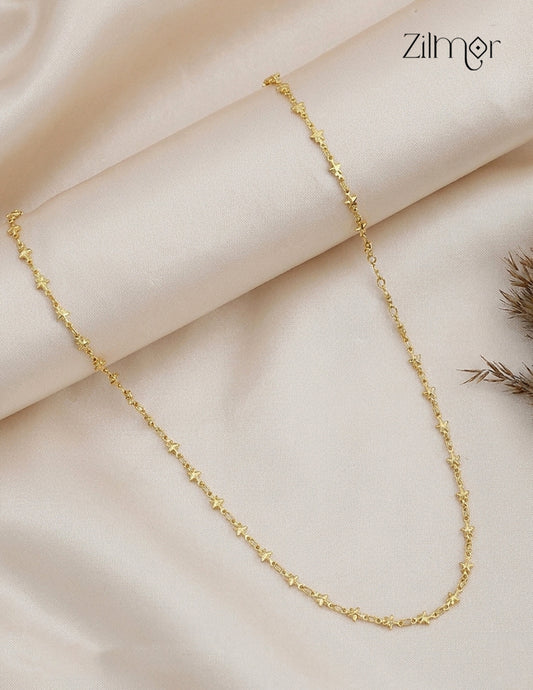 18K Gold Plated Star Chain Necklace - KT1012437