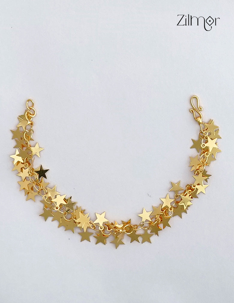 18K Gold Plated Star Charm Bracelet - KT1012477