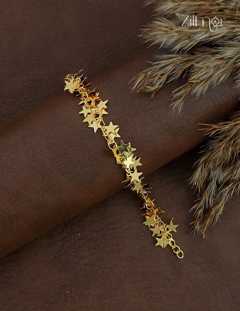 18K Gold Plated Star Charm Bracelet - KT1012477
