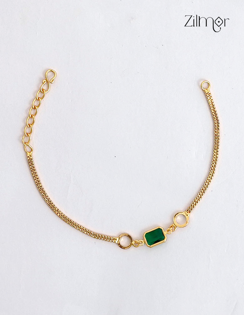18K Gold Plated Stone Centre Bracelet - PE1012634