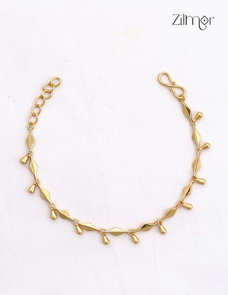 18K Gold Plated Teardrop Dangles Bracelet - SK1012611