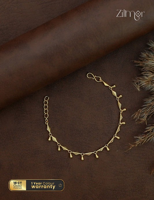 18K Gold Plated Teardrop Dangles Bracelet - SK1012611