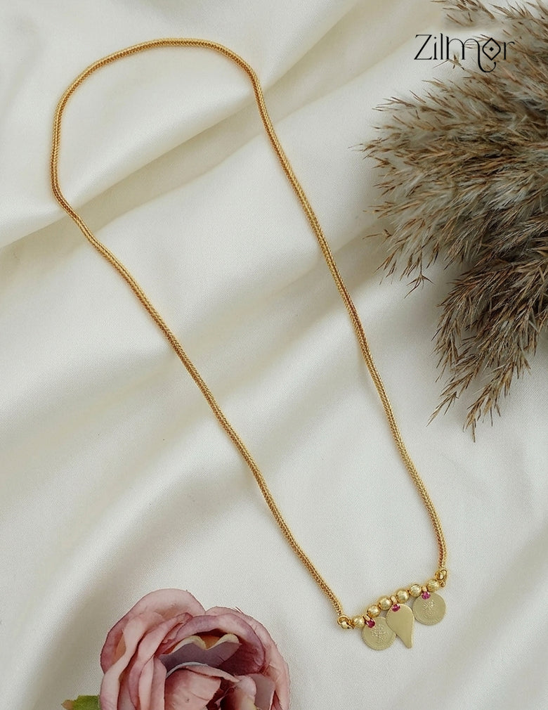 18K Gold Plated Thaali Chain with Lakshmi Coin Pendant Necklace - TR1012451