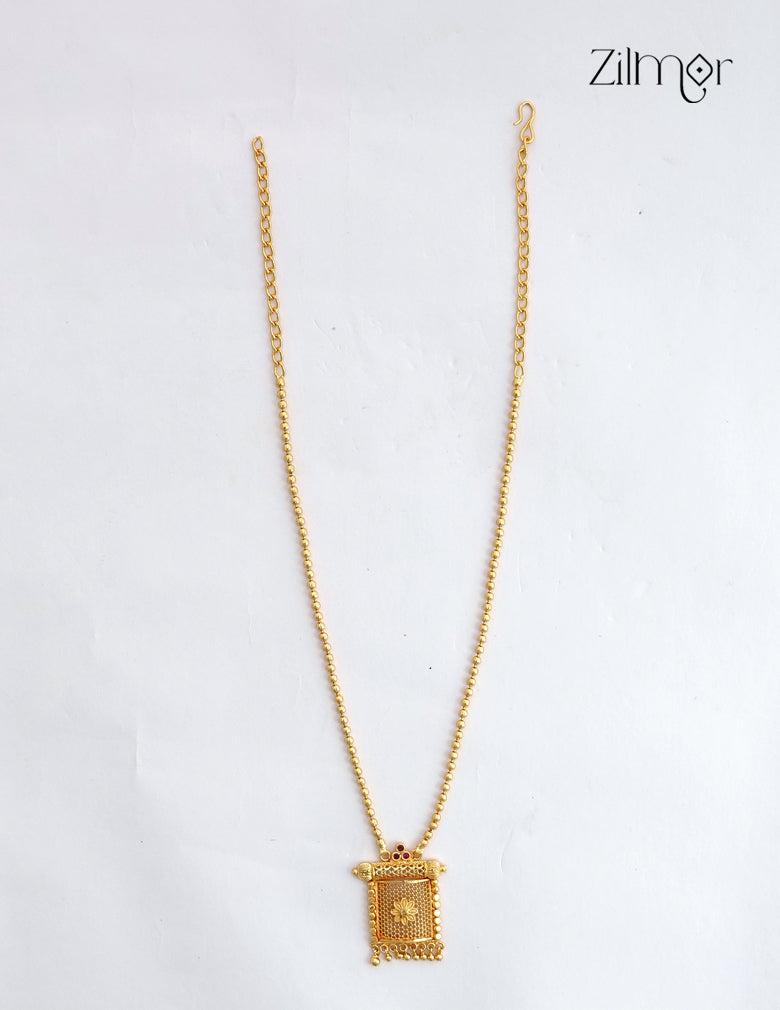 18K Gold Plated Traditional Rekha Mala - KF1012672