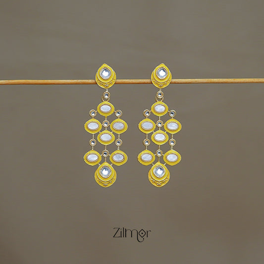 FS1011240 - Meenakari Kundan Long Earrings