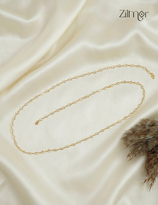18k Gold Plated Semi Precious Crystal Stone Hip Chain - KT1012357