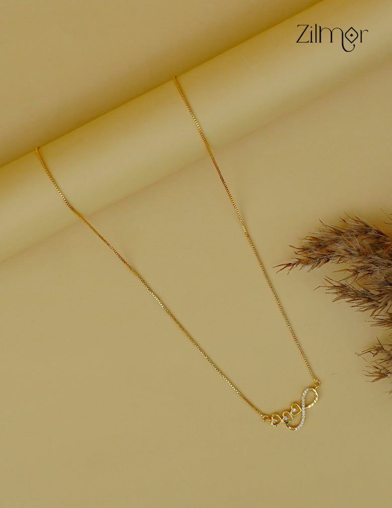  Gold  toned Simple Chain Necklace