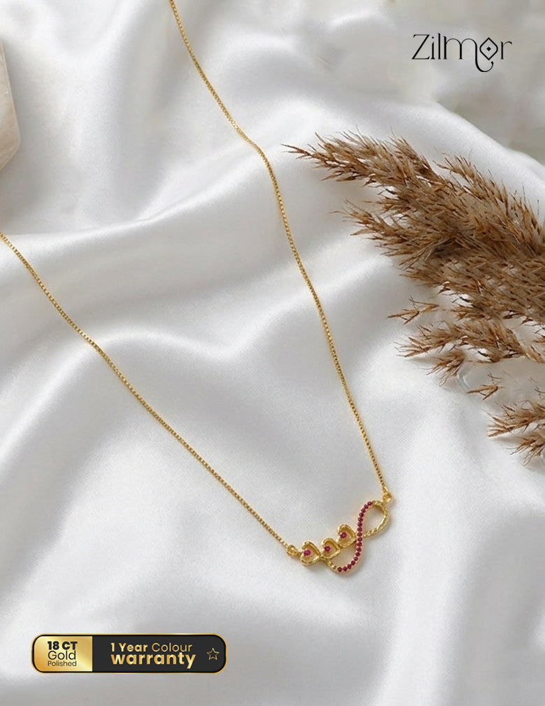  Gold  toned Simple Chain Necklace